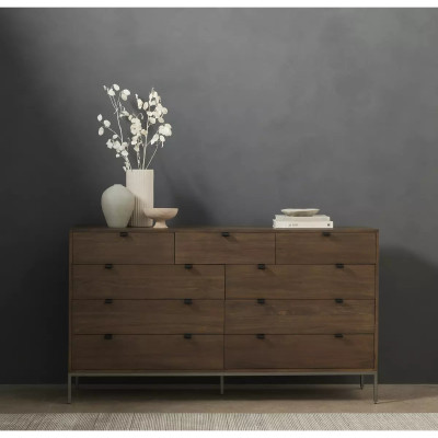 Four Hands Trey 9 Drawer Dresser - Auburn Poplar