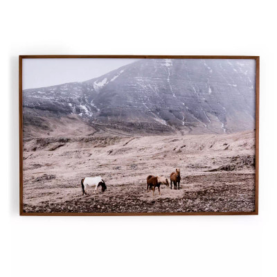 Four Hands Wild Horses - 30"X20"