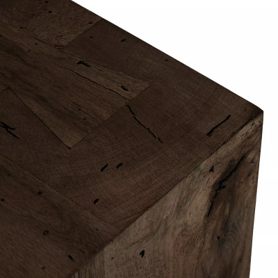 Four Hands Abaso Media Console - Ebony Rustic Wormwood Oak