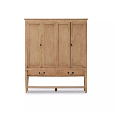 Four Hands Brimley Wide Cabinet - Aged Light Pine
