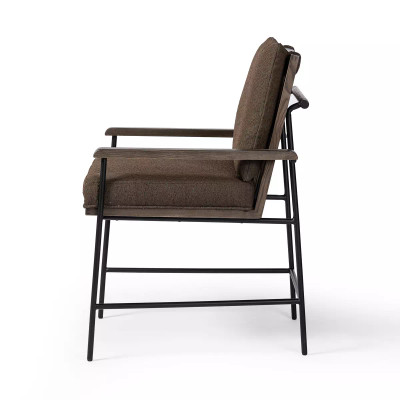 Four Hands Crete Dining Armchair - Fiqa Boucle Cocoa