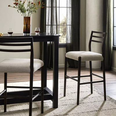 Four Hands Glenmore Bar Stool - Light Carbon