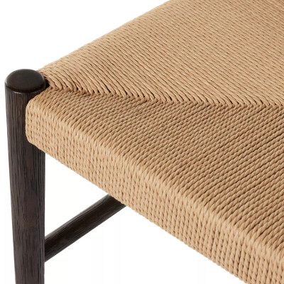 Four Hands Glenmore Woven Dining Chair - Light Carbon