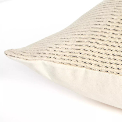 Four Hands Handwoven Merido Pillow - Beige - 20"X20" - Cover + Insert