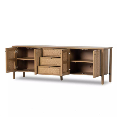 Four Hands Veta Media Console - Taupe Cane