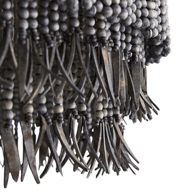 Arteriors Baja Chandelier - Dark Gray Wash Coco Beads