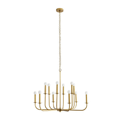 Arteriors Breck Small Chandelier - Antique Brass