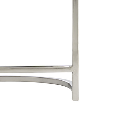 Arteriors Calvin Counter Stool - Muslin - Polished Nickel