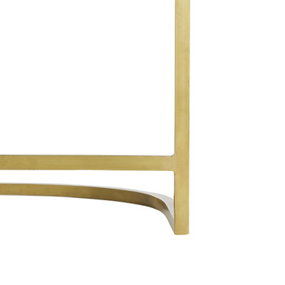 Arteriors Calvin Counter Stool - Muslin - Antique Brass