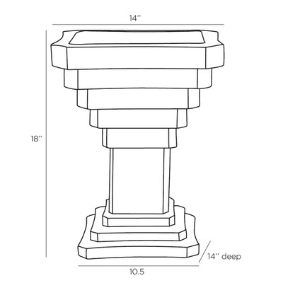 Arteriors Cantilever Large Planter (Closeout)