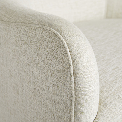 Arteriors Delfino Chair Frost Linen Swivel