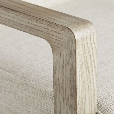 Arteriors Duran Chair Fieldstone Grey Linen Smoke (Closeout)