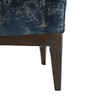 Arteriors Ferguson Chair Peacock Chenille Walnut