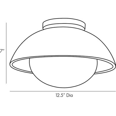 Arteriors Glaze Small Flush Mount