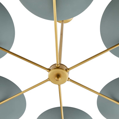 Arteriors Griffith Chandelier - Cadet Blue