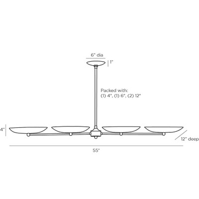 Arteriors Griffith Linear Chandelier