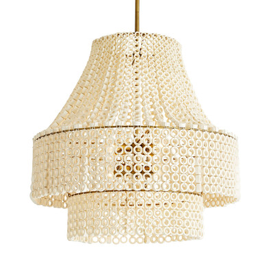 Arteriors Hannie Chandelier - White Wood