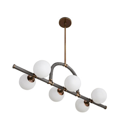 Arteriors Harrison Linear Chandelier - Heritage Brass