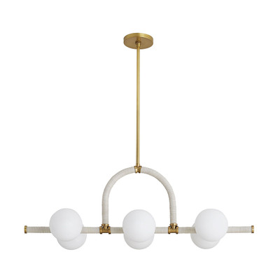 Arteriors Harrison Linear Chandelier - Antique Brass