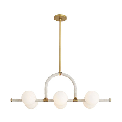 Arteriors Harrison Linear Chandelier - Antique Brass