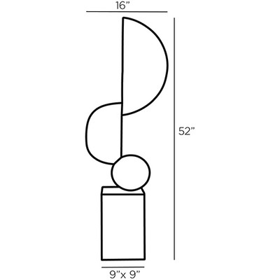 Arteriors Hiroshi Floor Sculpture