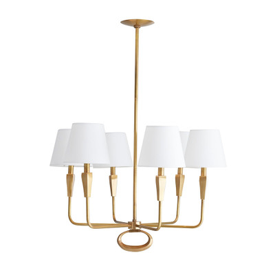 Arteriors Jeremiah Chandelier - Vintage Brass