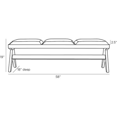 Arteriors Luchesse Bench