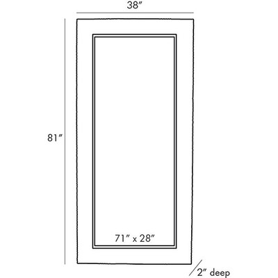 Arteriors Marsh Floor Mirror