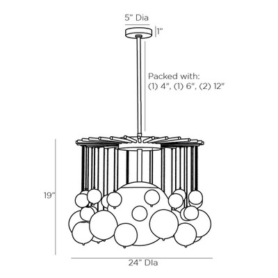 Arteriors Mira Chandelier (Closeout)