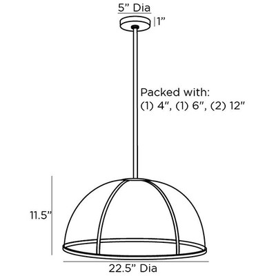 Arteriors Palma Pendant (Closeout)