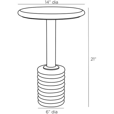 Arteriors Paola Accent Table (Closeout)