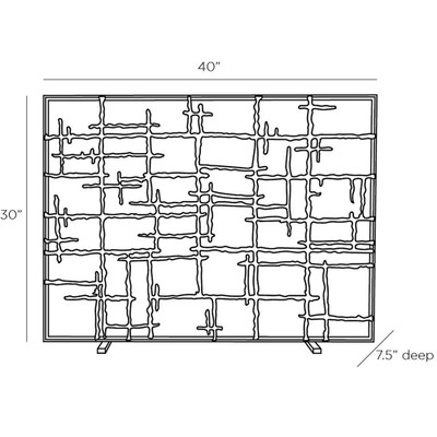 Arteriors Petrova Fire Screen (Closeout)