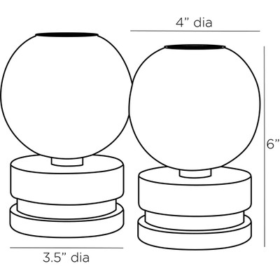 Arteriors Pluto Candleholders, Set of 2 (Closeout)