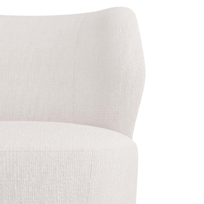 Arteriors Poppy Chair Cloud Boucle Champagne Swivel