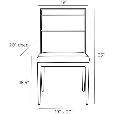 Arteriors Portmore Dining Chair - Sterling Linen (Closeout)