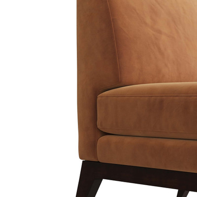 Arteriors Sawyer Chair Cider Velvet Dark Walnut