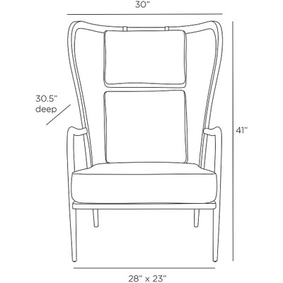 Arteriors Stassi Wing Chair