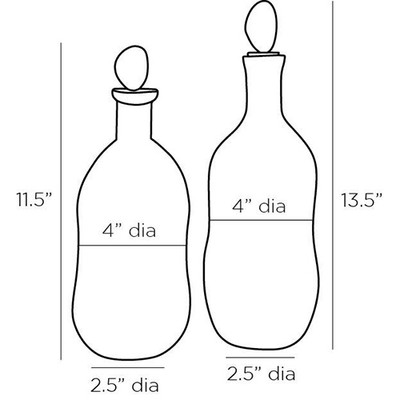 Arteriors Stavros Decanters, Set of 2 (Closeout)