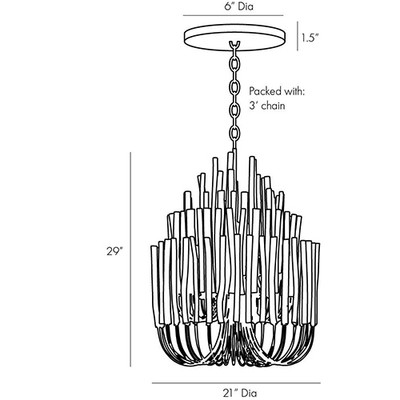 Arteriors Tilda Small Chandelier