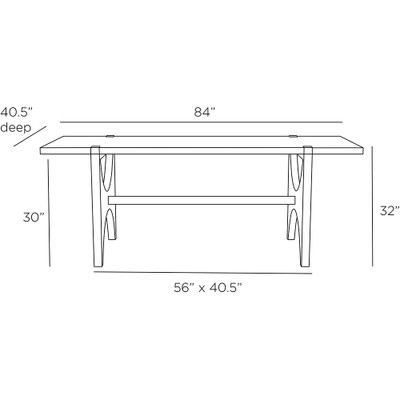 Arteriors Westheimer Dining Table