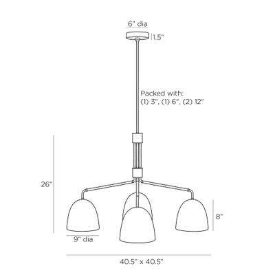 Arteriors Worth Chandelier