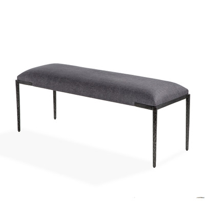 Interlude Home Priscilla Bench - Slate