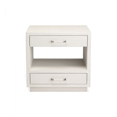 Interlude Home Taylor Bedside Chest - White