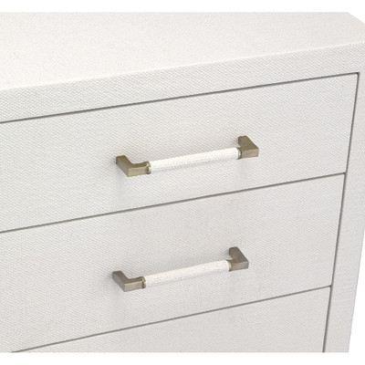 Interlude Home Taylor 5 Drawer Chest - White