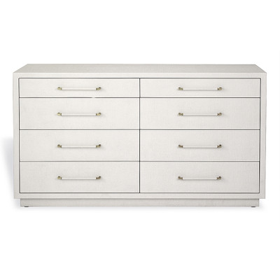 Interlude Home Taylor 8 Drawer Chest - White