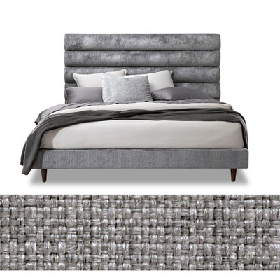 Interlude Home Channel California King Bed - Grey