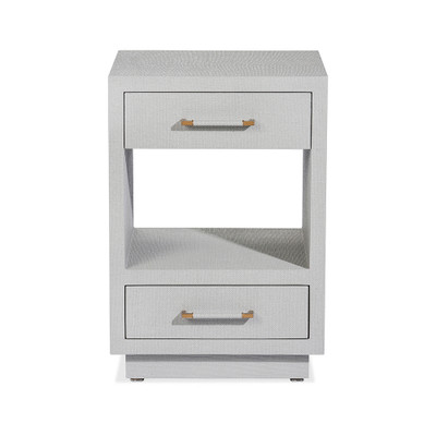 Interlude Home Taylor Small Bedside Chest - Grey