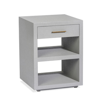 Interlude Home Livia Small Bedside Chest - Light Grey