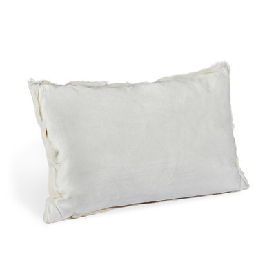 Interlude Home Goat Skin Bolster Pillow - Ivory