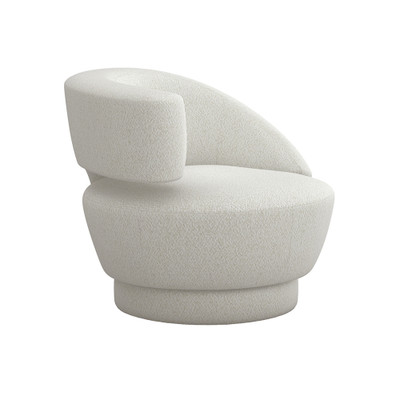 Interlude Home Arabella Left Swivel Chair - Cameo